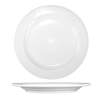 Thumbnail image #1 for International Tableware Amsterdam AM-8 Porcelain Plate, 8-7/8" Round, Rolled Edge, Embossed Rim Case of 2 Dozen