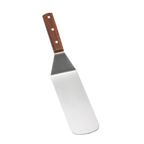 Thumbnail image #1 for TableCraft Products 4100S Food Turner, 14-1/2" Overall Length, 7" Rounded Stainless Steel Blade, Wood Handle Case of 12