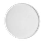 Thumbnail image #1 for CAC China Accessories PP-1 14-Inch Porcelain Pizza Plate, Round Coupe Rim, Super White 1 Dozen