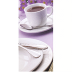 Thumbnail image #2 for Reserve by Libbey - Repetition 911196004 Porcelain Plate, 9-1/4 in, Round, Medium Rim, Embossed, Polished Foot
