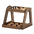 Thumbnail image #1 for Cal-Mil Melrose 27002-136 Two-Tier Rectangular Wood Merchandiser, Chocolate Brown, 15 x 16 x 13 in
