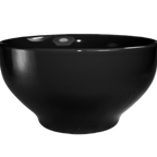 Thumbnail image #1 for International Tableware Cancun CA-45-B Ceramic Bowl, 144 oz, 10" Round, Footed, Black