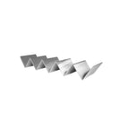 Thumbnail image #1 for CAC China TCHD-45S Stainless Steel Taco Holder with 4 or 5 Compartments Case of 36