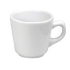 Thumbnail image #1 for 1880 Hospitality Buffalo White Ware by Oneida® F9000000510 Porcelain Coffee Cup, 7 oz, Cream White, Non-Stackable Case of 3 Dozen
