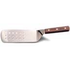 Thumbnail image #1 for JB Prince Dexter Russell M917 Perforated Stainless Steel Turner, 8" x 3", Wood Handle