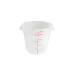 Thumbnail image #1 for Thunder Group PLRFT318TL 18-Quart Round Translucent Polypropylene Food Storage Container, Container Only Case of 6