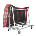 Thumbnail image #1 for SPG International Kelmax 4G0154 Mat Cart, Holds up to 10 Mats, All-Welded Galvanized, 4 Swivel Poly-U Casters