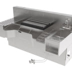 Thumbnail image #1 for Perlick Bartender's Cockpit™ PCE68-A-MB 68" Stainless Steel Underbar Cocktail Station with Modbar Base and Single Sink