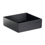 Thumbnail image #1 for Cal-Mil Cater Choice 1393-13M Square Melamine Salad Bar Crock, Black, 10 x 10 x 3 in Case of 2
