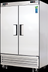 Thumbnail image #5 for Everest Refrigeration EBSRF2 Two-Section Bottom-Mount Dual Temperature Reach-In Refrigerator/Freezer Combo