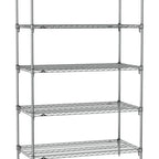 Thumbnail image #1 for Metro Super Erecta SA-1854C-74-S5 Super Adjustable Wire Stationary Starter Shelving Unit, 54"W x 18"D x 74"H, 600 lb. capacity per shelf, 2000 lb.