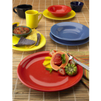Thumbnail image #2 for International Tableware Cancun CA-120-O 18 oz Ceramic Pasta Bowl, 12" Diameter, Orange 1 Dozen