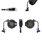 Thumbnail image #2 for T&S Brass equip 5HR-232-12 Open Epoxy-Coated Steel Retractable Hose Reel with 3/8 Inch x 35 Foot Hose and Brass Water Gun