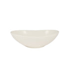 Thumbnail image #1 for CAC China Accessories COL-EG8 Oval Porcelain Salad/Soup Bowl, 16 oz., 8 in., Bone White Case of 2 Dozen