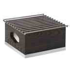 Thumbnail image #1 for Cal-Mil Cinderwood 3814-87 Rectangular Chafer Alternative with Metal Grill Top, Built-In Fuel Holder & Wind Guard, 10-1/4"W x 10"D x 5-1/2"H