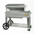 Thumbnail image #1 for Crown Verity Mobile Cooking CV-PZ36-MB Mobile LP/NG Gas Deck Pizza Oven, 36-Inch, Single Hearth-Stone Deck, Stainless Steel