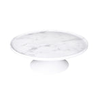 Thumbnail image #1 for G.E.T. Sierra - EGS M12RPKT-C Round Melamine Plate Stand, 12" Diameter x 4"H, Two-Piece Kit, Faux Carrara Marble Case of 4