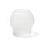 Thumbnail image #1 for Hollowick/Steelite 35SC Glass Bubble Fitter Globe, Satin Crystal, 4 in Diameter x 3-1/8 in H, for 3 in Fitter Base