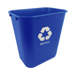 Thumbnail image #1 for Thunder Group PLWT007R Plastic Waste Basket, 7 Gallon (28 Qt), Blue Case of 12