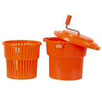 Thumbnail image #2 for Hakka Brothers Corp Clivia JW-SP9.5 Salad Spinner/Dryer with Handle, 2-1/2 Gallon, Plastic and Stainless Steel
