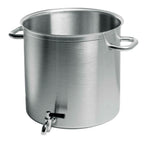 Thumbnail image #1 for Matfer Bourgeat 694332 26-Quart Stainless Steel Induction-Ready Stockpot with Faucet
