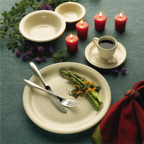 Thumbnail image #2 for International Tableware Valencia VA-13 Ceramic Oval Platter, 11-1/2 x 9-1/4 in, Narrow Rim, American White 1 Dozen