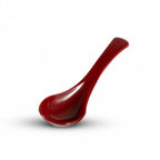 Thumbnail image #1 for Korin Inc Kabuki SPN-154 Large Asian Soup Spoon, Acrylic, Red, 6"