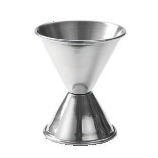 Product image #2 for American Metalcraft Double Jigger, 1 oz x 2 oz, Stainless Steel, Satin Finish, Rolled Edge