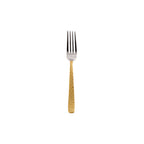 Thumbnail image #1 for Kadra Kitchenware Vikko Crown VC-191-SF Salad Fork, 7", 18/10 Stainless Steel, Gold Handle Case of 12