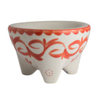 Thumbnail image #1 for Steelite International ZABA A121P175 Anfora, Puebla Coral Molcajete, 11 oz, 6.5 x 4 in, Puebla Coral Pattern, Vitrified China