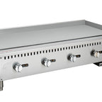 Thumbnail image #5 for Koolmore KM-GG4-48M 48-Inch 4-Burner Natural Gas Commercial Griddle, Manual Controls, Stainless Steel, Drip Tray