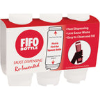 Thumbnail image #1 for AllPoints Foodservice Parts & Supplies 2801819 16 oz Clear Plastic FIFO Squeeze Bottle with Standard Cap