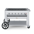 Thumbnail image #1 for Crown Verity Mobile Cooking CV-MCB-42NG 42-Inch Mobile Natural Gas Commercial Grill, Stainless Steel, 95,000 BTU/hr