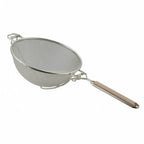 Thumbnail image #1 for Libertyware WHSHD10 10-Inch Stainless Steel Double Medium Mesh Strainer with Wood Handle Case of 24