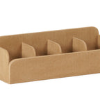 Thumbnail image #2 for Cal-Mil 23427-122 4-Compartment Plastic Condiment Holder, 17"W x 5"D x 6"H