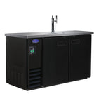 Thumbnail image #1 for Valpro Commercial Refrigeration VP Series VPBD2-1 Two-Section Direct-Draw Beer Dispenser, 2-Faucet, Black Exterior