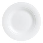 Thumbnail image #1 for Steelite International Rene Ozorio, Aura 6300P010 Porcelain Round Plate with Medium Rim, 10-1/2" 1 Dozen