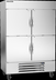 Thumbnail image #5 for Beverage Air Horizon Series 2-Section Reach-In Refrigerator with 4 Solid Half Doors