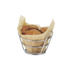 Thumbnail image #1 for G.E.T. 4-22780 Round Stainless Steel Bucket Basket, 5-3/8" Diameter x 3" High Case of 24