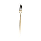 Thumbnail image #1 for Kadra Kitchenware Vikko Dine VF-SF15-VCG Champagne Gold 18/10 Stainless Steel Salad Fork, 7-inch Case of 12