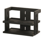 Thumbnail image #2 for Cal-Mil Brooklyn 23728-3-13 3-Dispenser Countertop Cereal Dispenser, Textured Wood Base, 17.5"W x 9.5"D x 24"H