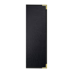 Thumbnail image #1 for Risch Seville SEV-3V 4.25X14 Triple-Fold Faux-Leather Hardback Menu Cover, 4-1/4" x 14", 3-View Case of 25