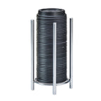 Thumbnail image #2 for Cal-Mil Mid-Century 3716-49 Cup/Lid Organizer, Single Section, Chrome, 5" Diameter x 8-1/2"H