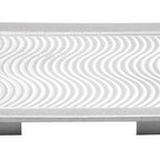 Thumbnail image #1 for TableCraft Products CW6426WV Third-Size Aluminum Hot Well Cover, Wave Pattern, 13-1/2" x 6-7/8"