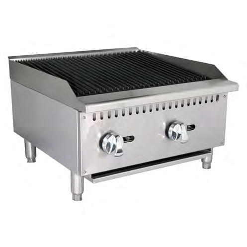 Product image #2 for Black Diamond 24-Inch Countertop Radiant Gas Charbroiler, Natural Gas, 60,000 BTU
