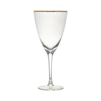 Thumbnail image #1 for Ten Strawberry Street Kate MRKLG-RW Stemmed Red Wine Glass, 16 oz, Gold Band, Non-Tempered Glass Case of 24