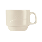 Thumbnail image #1 for Libbey Endurance END-4 7 oz Stackable Porcelain Coffee Cup, Cream White