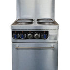 Thumbnail image #1 for MVP Group LLC IKON Cooking IER-4-24 24-Inch Electric Range with Four 9-Inch Sealed Elements and Standard Oven