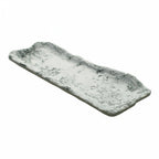 Thumbnail image #1 for G.E.T. Endure 15005103006 Oblong Melamine Plate, Pebble, 11-4/5"L x 4-9/10"W x 1-1/10"H Case of 12