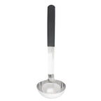 Thumbnail image #1 for TableCraft Products AM5304BK 4 oz 18-0 Stainless Steel Ladle with Black Handle, Dishwasher Safe Case of 6